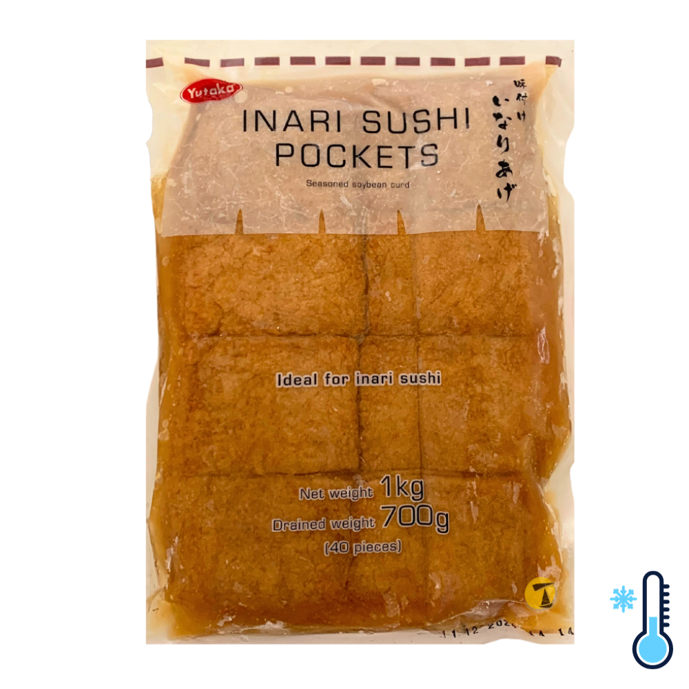 Yutaka GM&MSG Free Seasoned Soy Bean Curd - Inari - 10x1kg [FROZEN]