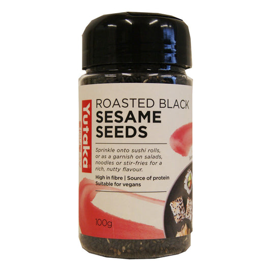 Yutaka Black Roasted Sesame Seeds - 8x100g