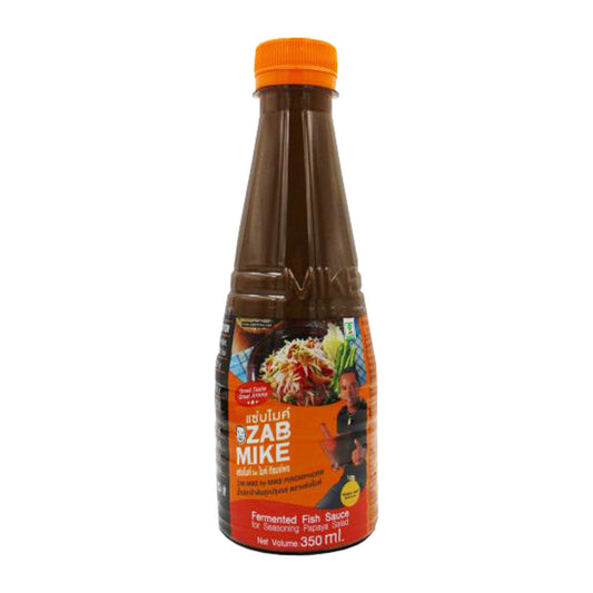 Zab Mike Fermented Fish Sauce for Papaya Salad - 24x350ml