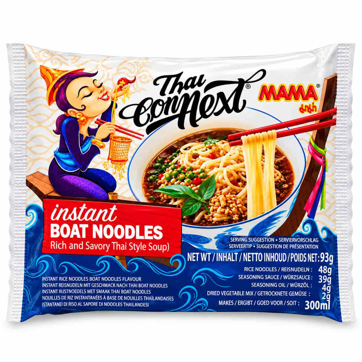 Mama Thai ConNext Boat Instant Noodles - 10x93g