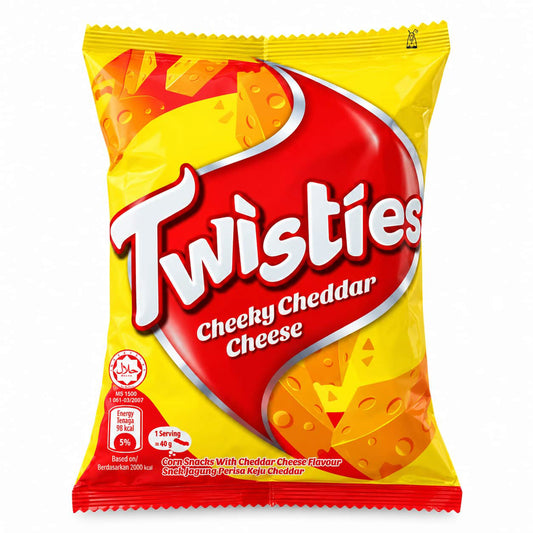Twisties Corn Snack Chedar Cheese Flavour - 18x140g