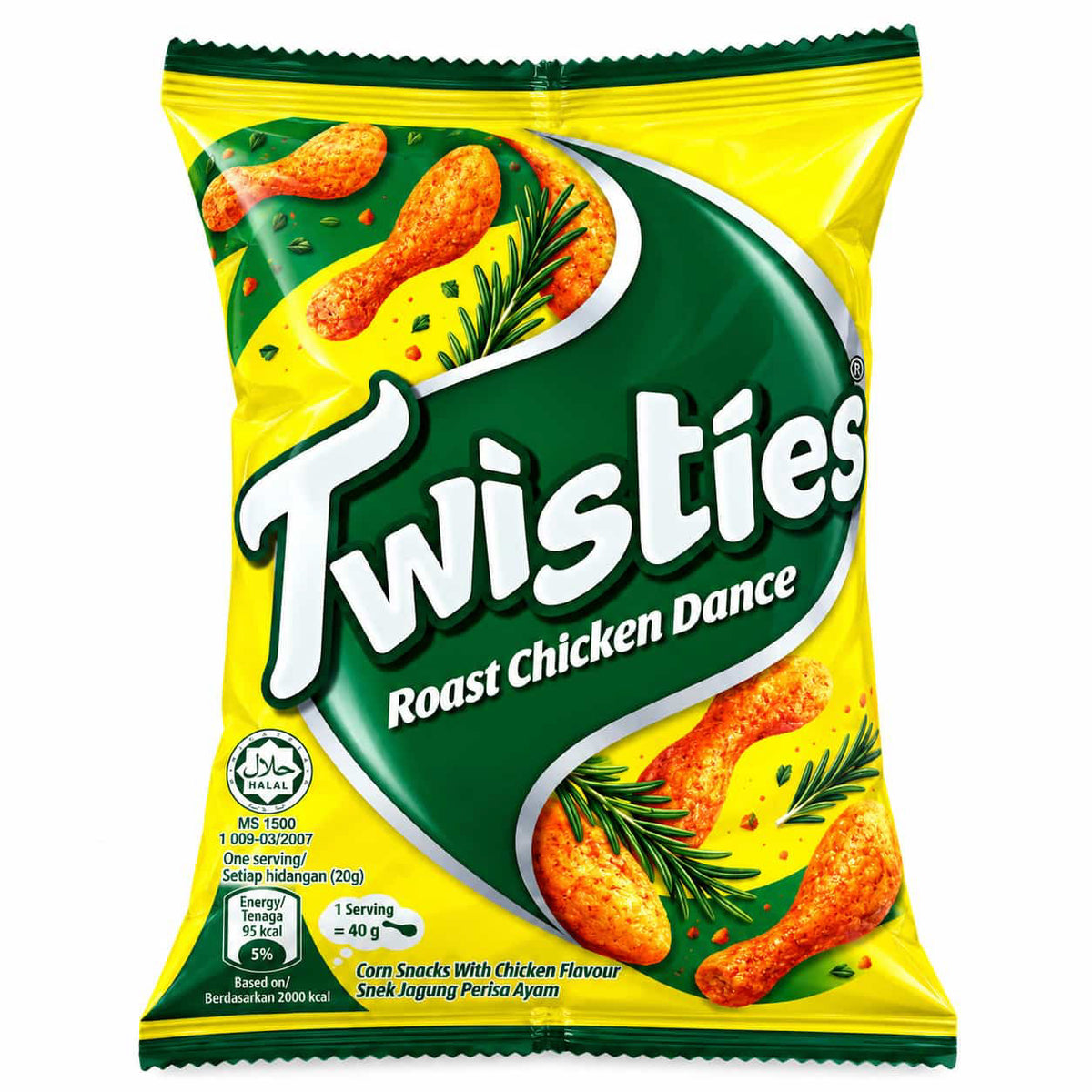 Twisties Corn Snack Roast Chicken Flavour - 18x140g